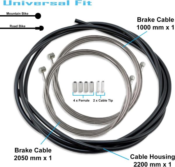 SHIMANO Universal Standard Brake Cable Set, For MTB or Road Bikes - Image 2