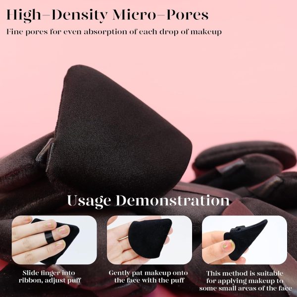 BEAKEY 12pcs Powder Puffs for Face Powder Triangle Powder Puff for Loose - Image 6