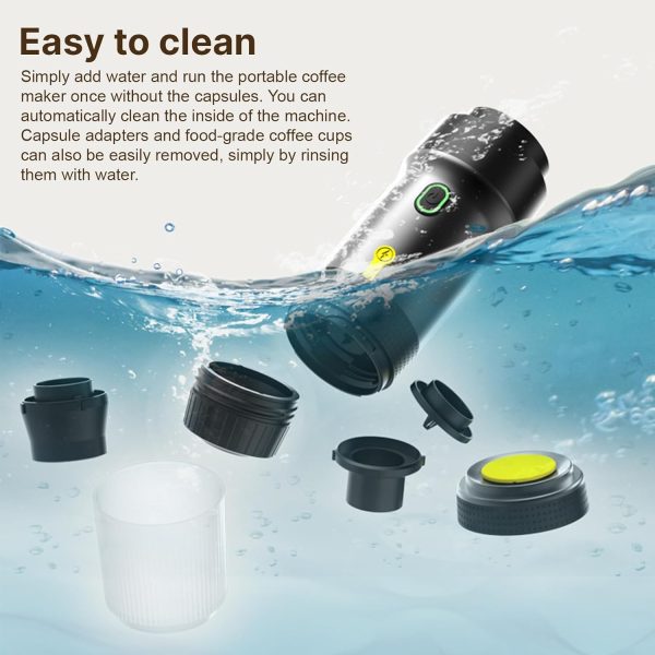 Portable Coffee Machine for Car Home Travel 3 in 1 Cordless Electric Coffee - Image 7
