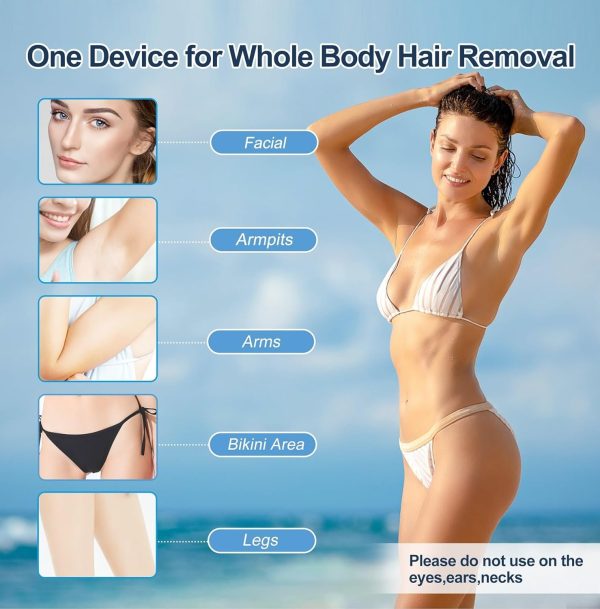 IPL Laser Hair Removal Device at-Home for Women Men NATRSYM Painless - Image 2