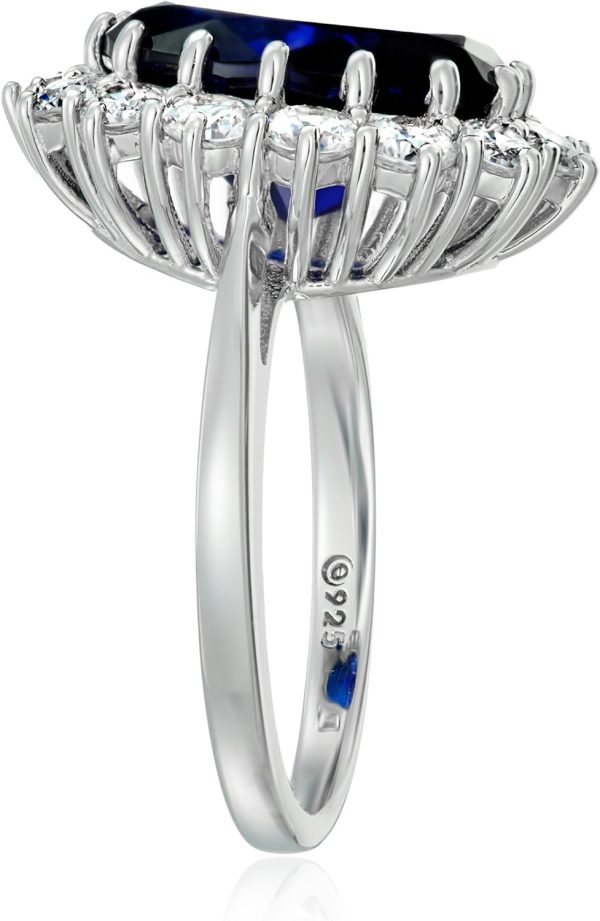 Amazon Essentials Platinum-Plated Sterling Silver Celebrity Kate Ring made - Image 3
