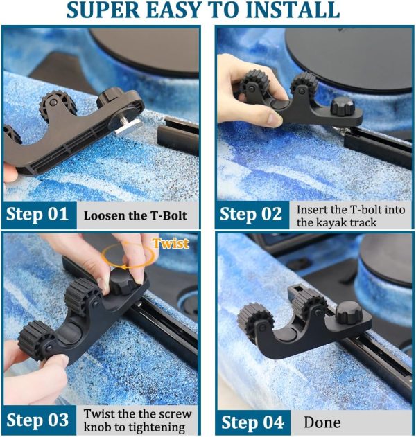 Kayak Paddle Holder, Save Kayak Track Space, Kayak Fishing Net Holder, - Image 7