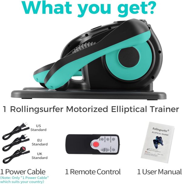 Under Desk Elliptical Machine, Electric Leg Exerciser for Seniors, Compact - Image 6