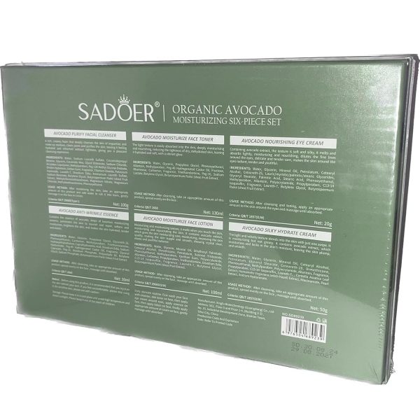 Avocado Skincare Sets, 6Pcs Skincare Gift Set with Facial Cleanser, Face - Image 3
