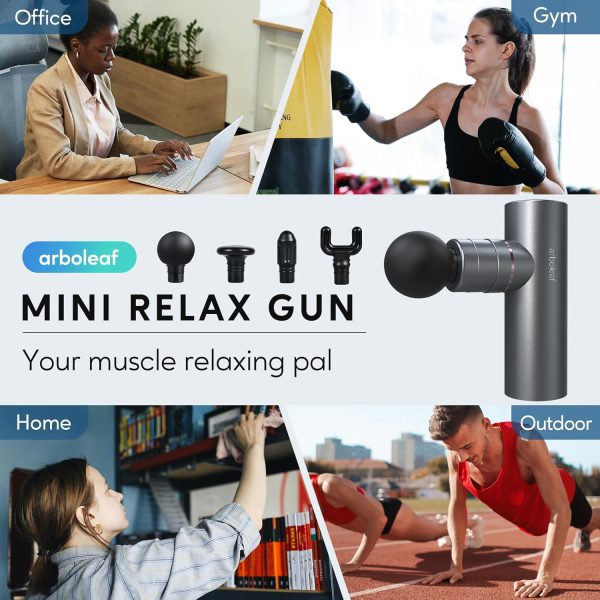 arboleaf Mini Massage Gun, Percussion Deep Tissues Muscle Massager, - Image 3