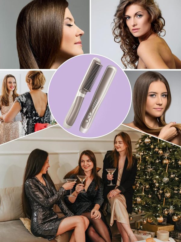 Hair straighteners for Women,Hair Straightener Brush,Straightening Comb for - Image 7