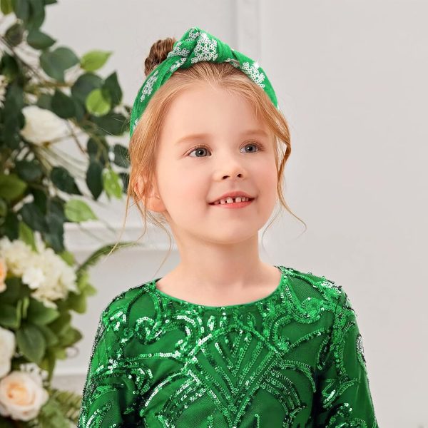 YanJie Christmas Headband for Women Girls Snowflake Xmas Knotted Headbands - Image 3
