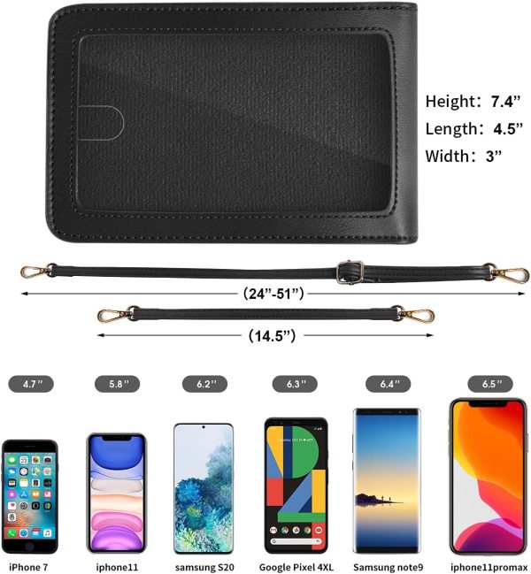 Crossbody Cellphone Purse Women Touch Screen Bag RFID Blocking Wallet - Image 6