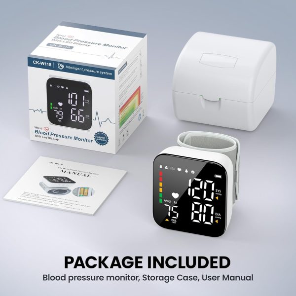 Blood Pressure Monitor Automatic Wrist BP Machine Large Backlit Display - Image 7