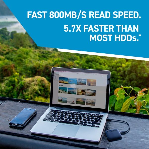 Crucial X6 1TB Portable SSD - Up to 800MB/s - PC and Mac - USB 3.2 USB-C - Image 2
