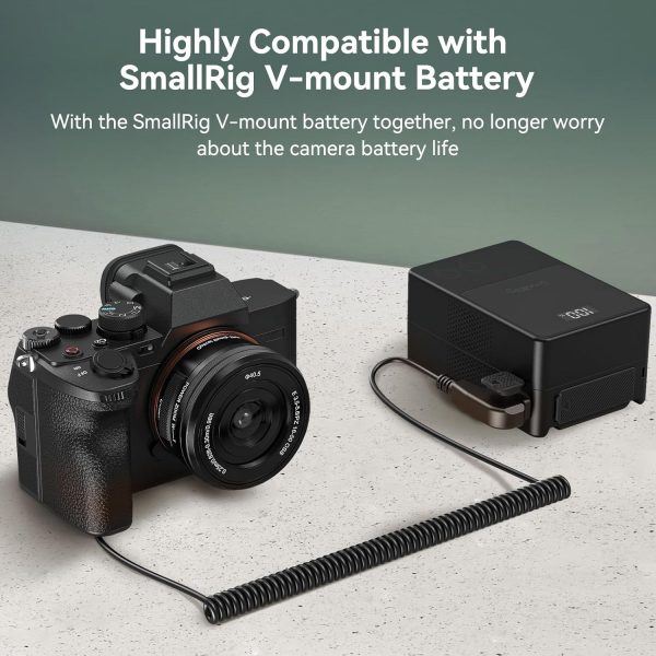 SmallRig D-TAP to NP-FZ100 Dummy Battery, NP-FZ100 Power Cable for Sony A7 - Image 2