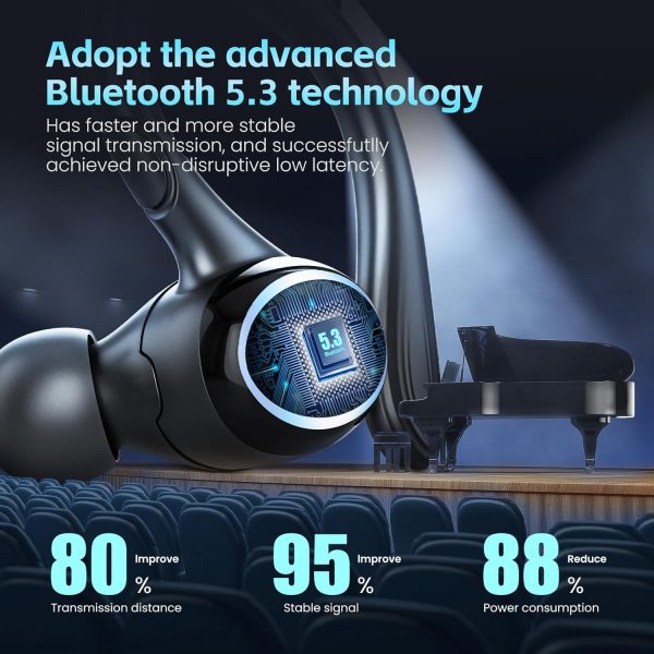 Wireless Earbuds Bluetooth Headphones Sport, Bluetooth Earbuds Stereo Ear - Image 3