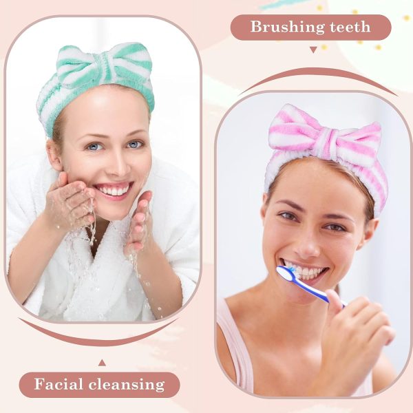Skincare Headband, 9 Pcs Spa Headband for Washing Face, Microfiber Makeup - Image 7