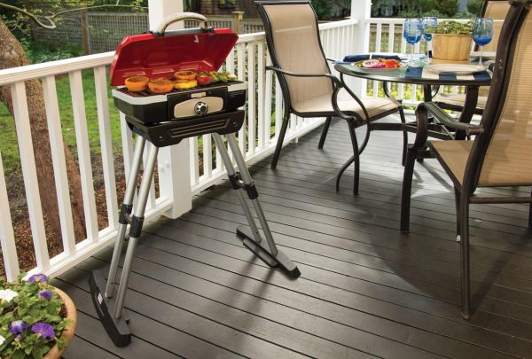Cuisinart CGG-180 Petit Gourmet Portable Gas Grill with VersaStand, Red - Image 3