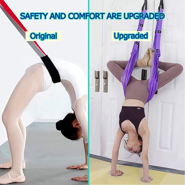 Yoga Fitness Stretching Strap, Adjustable Leg Stretcher Back Bend Assist - Image 3
