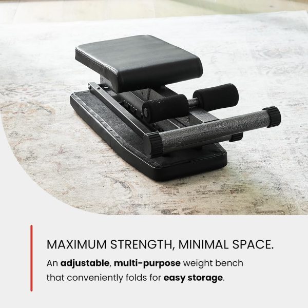 Finer Form 5-in-1 Weight Bench, Adjustable & Foldable for Bench Press, - Image 2