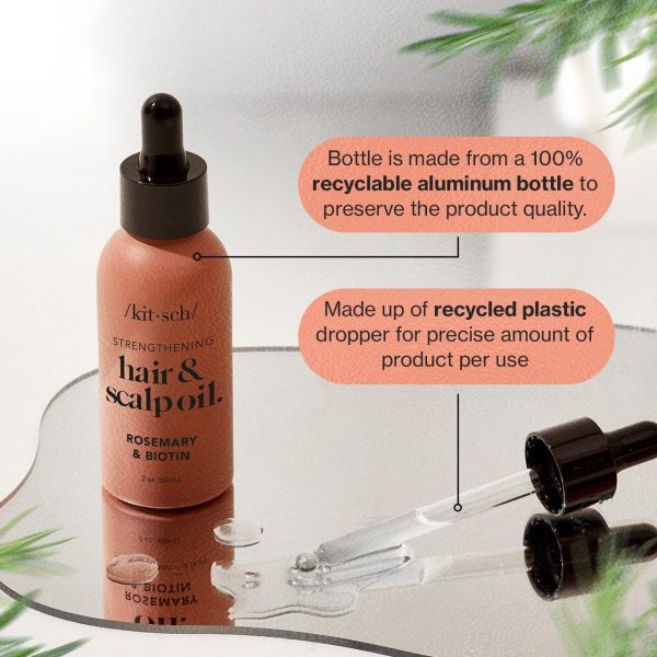 Kitsch Rosemary Oil for Healthy Scalp, Pre Wash Scalp & Hair Oil Infused - Image 9