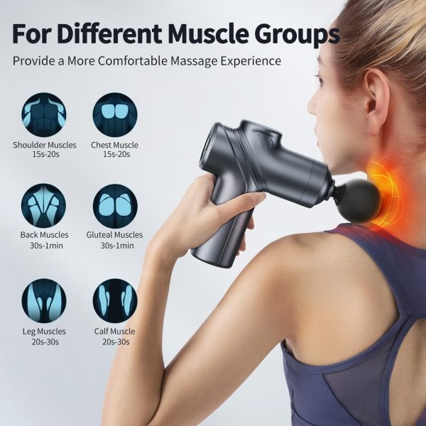 Massage Gun Deep Tissue, Silent Brushless Motor and Portable Massage Gun - Image 5