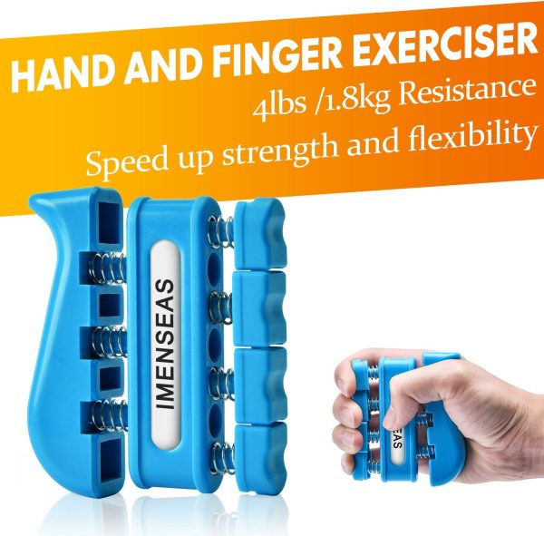 Grip Strength Trainer 7 Pack Adjustable Hand Gripper, Finger Stretcher - Image 3