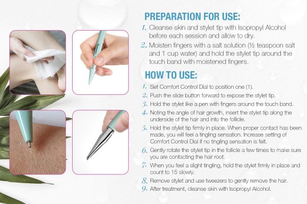 Clean + Easy Non-Laser Personal Electrolysis Device - Permanent Hair - Image 6