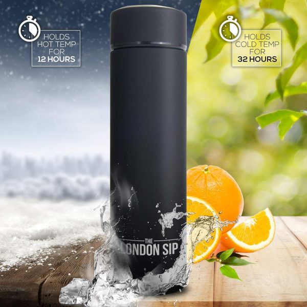 London Sip Multi-Purpose Travel Mug and Tumbler Fruit Infused Flask Hot and - Image 4