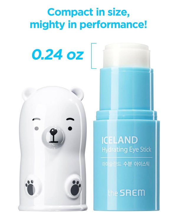 The SAEM Iceland Hydrating Eye Stick 0.24oz - Cooling Eye Balm for Dark - Image 3