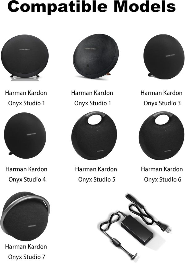 Charger for Kardon Charger Onyx Studio 7 6 5 4 3 2 1 Speaker, 19V Charger - Image 3
