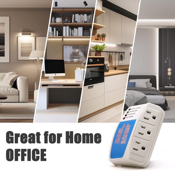 BSEED Surge Protector Home Appliance,3 Outlet Power Surge Protector, - Image 5