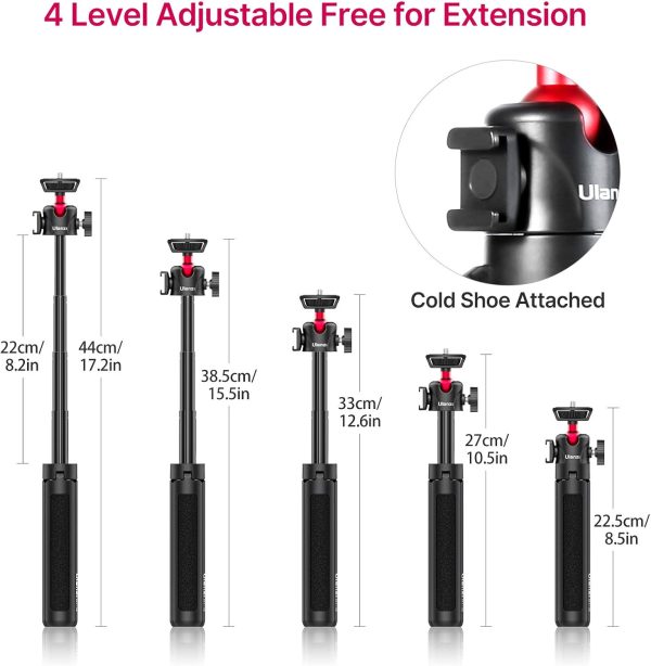 MT-16 Extendable Mini Camera Tripod, 4 Levels Adjustment 360° Ball Head - Image 4