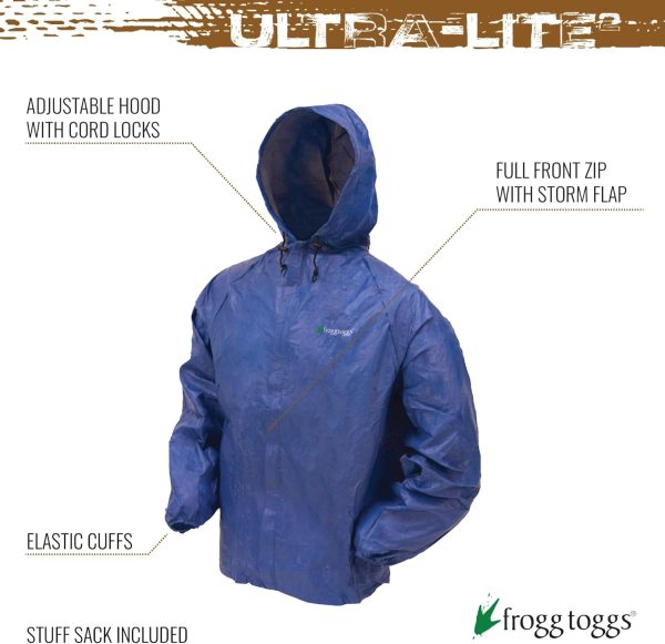 FROGG TOGGS Men's Ultra-lite2 Waterproof Breathable Rain Jacket - Image 2