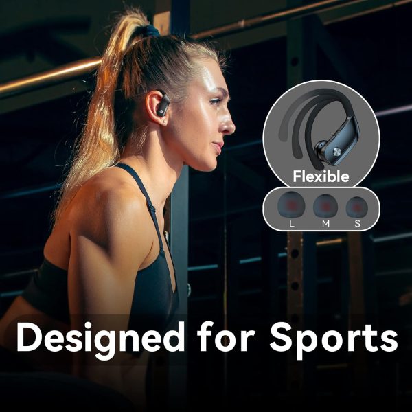 bmani Wireless Earbuds Bluetooth Headphones 48hrs Play Back Sport Earphones - Image 6