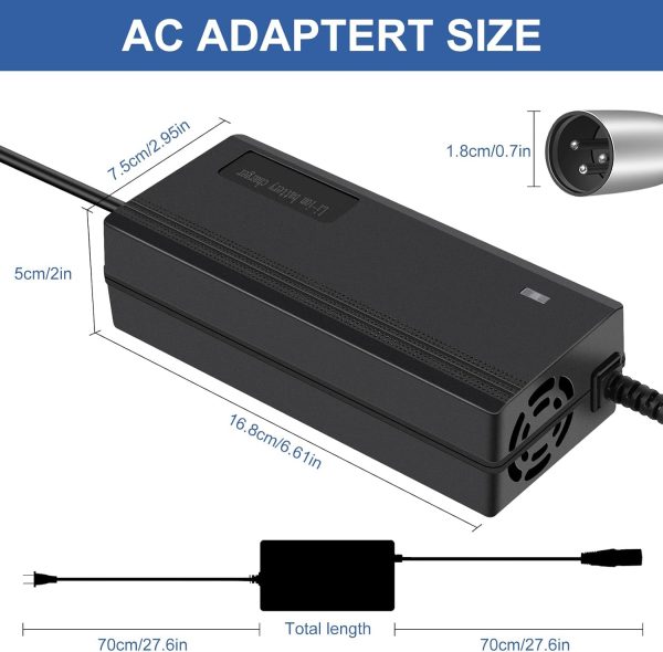 54.6V 2A Electric Bike Charger for Heybike Mars/Ranger, Ecotric Hammer 48V - Image 4