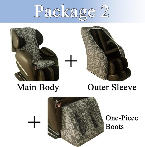 Massage Chair Cover, Machine Washable Stretch Fabrics Full Body Zero - Image 7