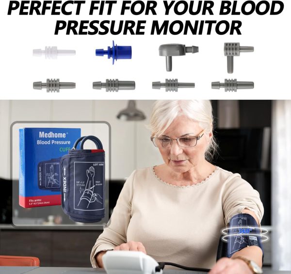 Small Blood Pressure Cuff Upper Arm 5.5"-9.5"(14-24cm) S Replacement BP - Image 5