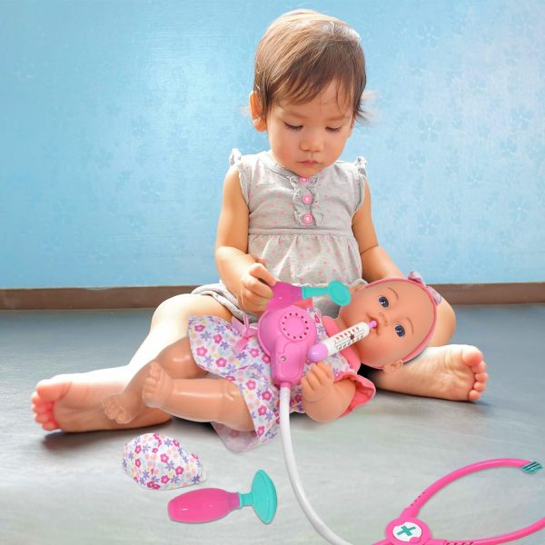 Dolls To Play Interactive Baby Doll Doctor Kit Pretend Play Medical Set Toy - Image 6