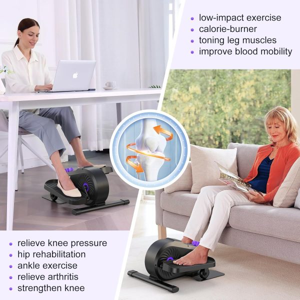 FUNMILY Under Desk Elliptical, Sitting or Standing Ellipse Leg Exerciser as - Image 6