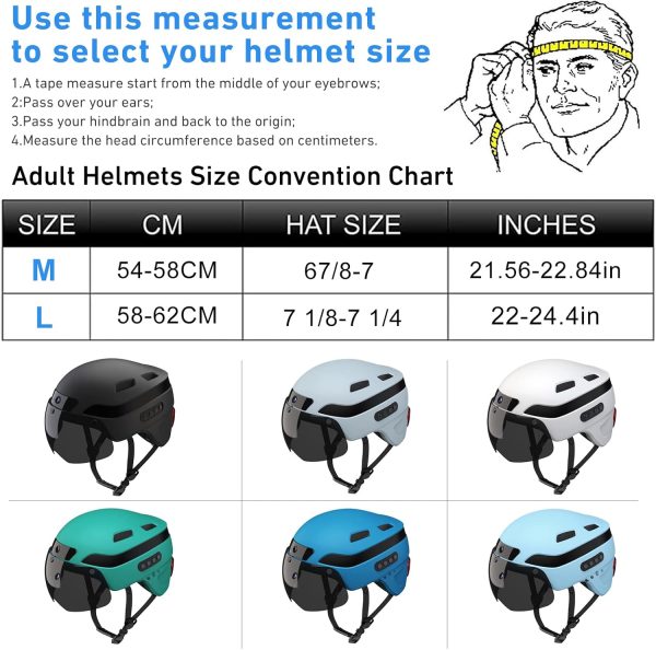 KRS-S1 Bike Helmets for Men Smart Helmets for Adults with 1080P 60 fps - Image 7