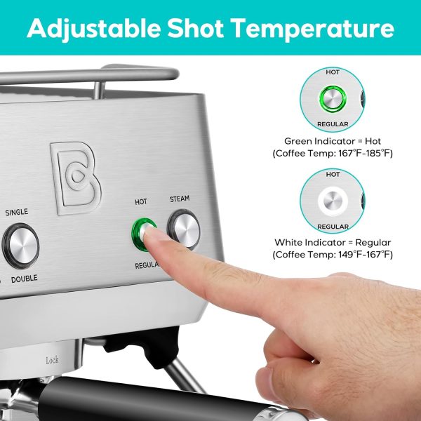 CASABREWS Espresso Machines with Milk Frother, 20 Bar Espresso Maker with - Image 6