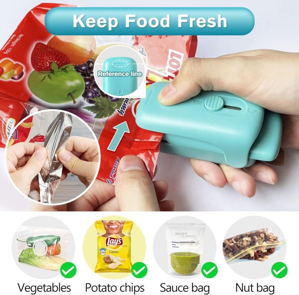 Mini Bag Sealer, Handheld Vacuum Heat Sealer and Cutter, Portable Chip Bag - Image 3