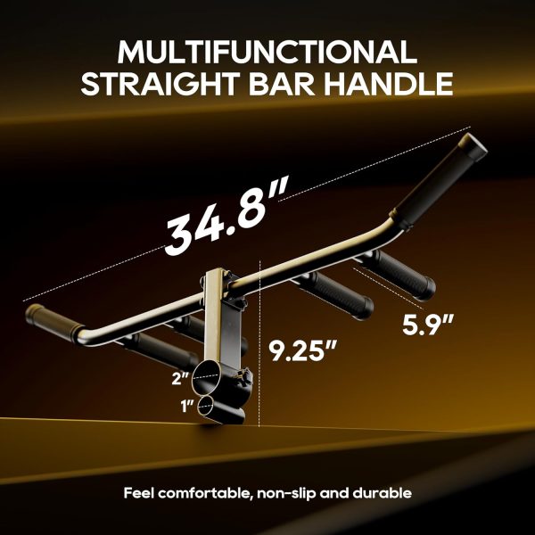 Multi-Grip T Bar Row Handle Landmine Attachment with Rubber Grip, fits 1" & - Image 5