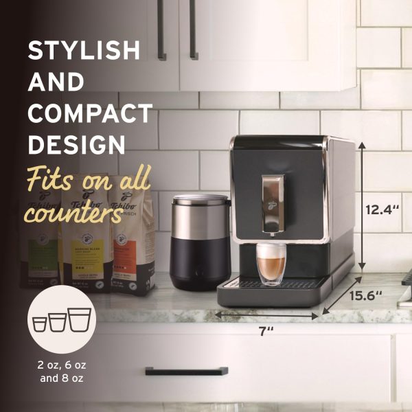 Tchibo Automatic Espresso & Coffee Machine with Built-in Grinder, No Coffee - Image 6