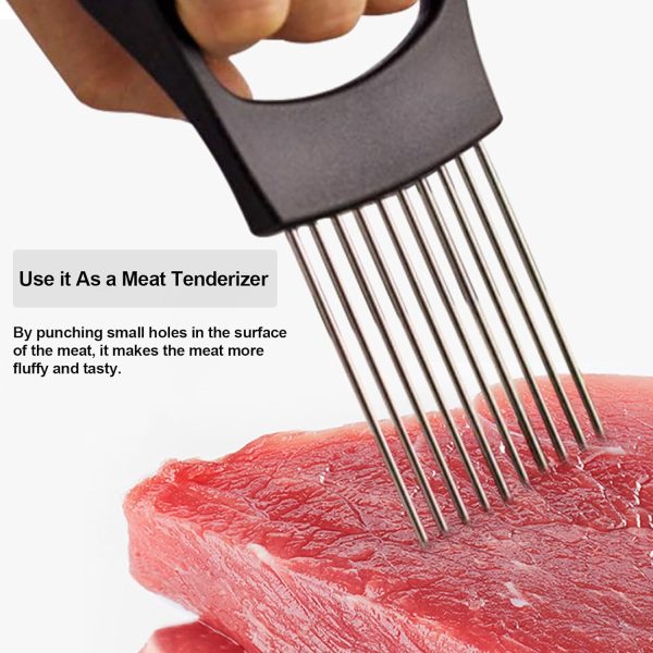 JAYVAR Onion Holder for Slicing, Lemon Slicer Onion Cutter for Slicing, - Image 4