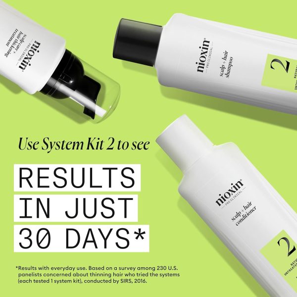 Nioxin System 2 Scalp Care + Hair Thickening Leave-In Treatment, For - Image 5