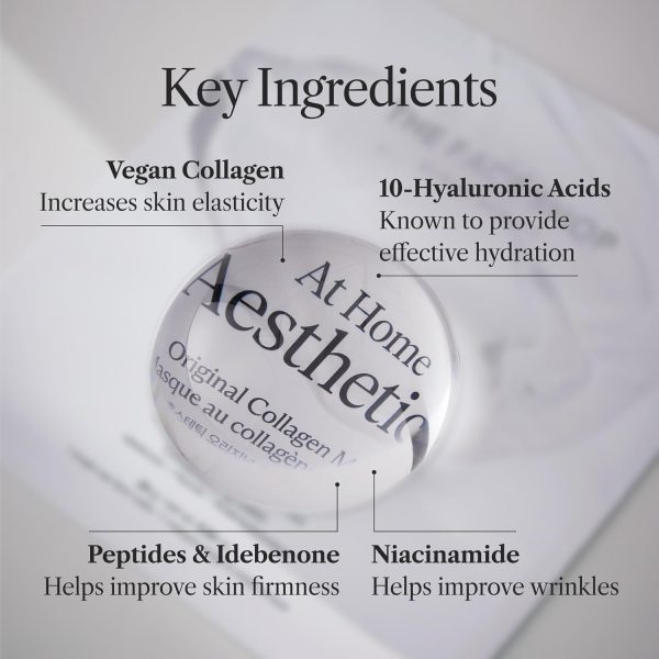 The Face Shop At Home Aesthetics Vegan Collagen Face Mask, Korean Glass - Image 5
