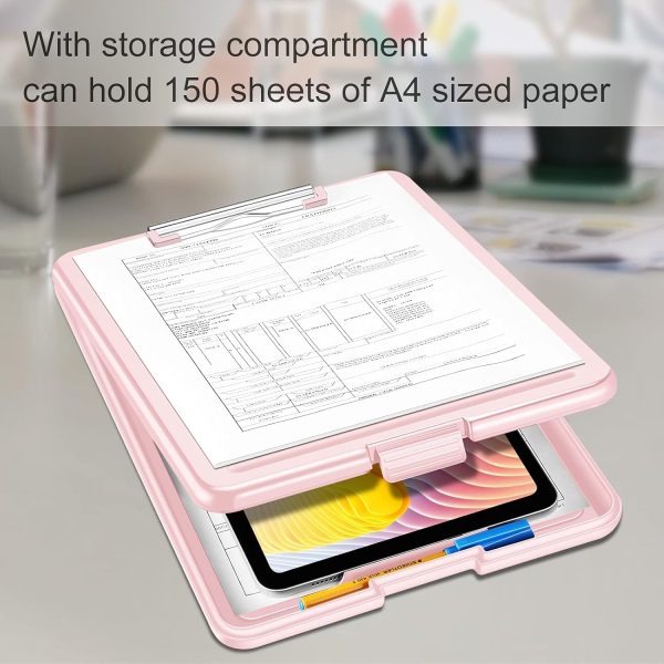 SITHON Nursing Clipboard with Storage, Heavy Duty Portable Writing - Image 3