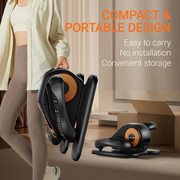 UMAY Fitness Under Desk Elliptical Trainer Machine, 12 Level Speeds Mini - Image 6