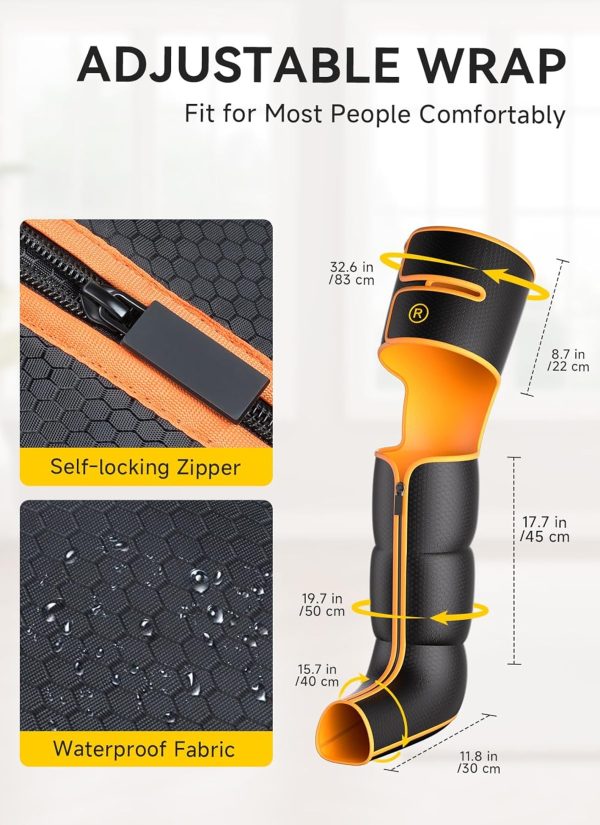 Leg Massager with Heat and Compression, Foot Calf & Thigh Massage for - Image 5
