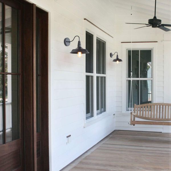 LNC Black Gooseneck Wall Sconces Barn Warehouse Farmhouse Sconces Wall - Image 3
