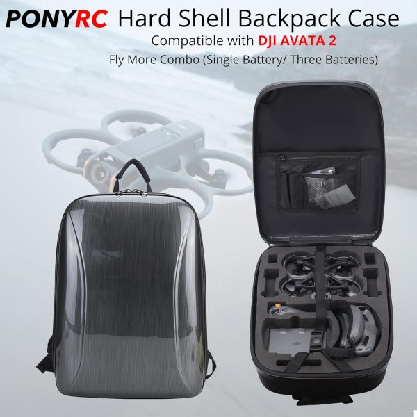 Avata 2 Case Backpack, Waterproof Travel Case Hard Shell Shoulder Bag for - Image 5