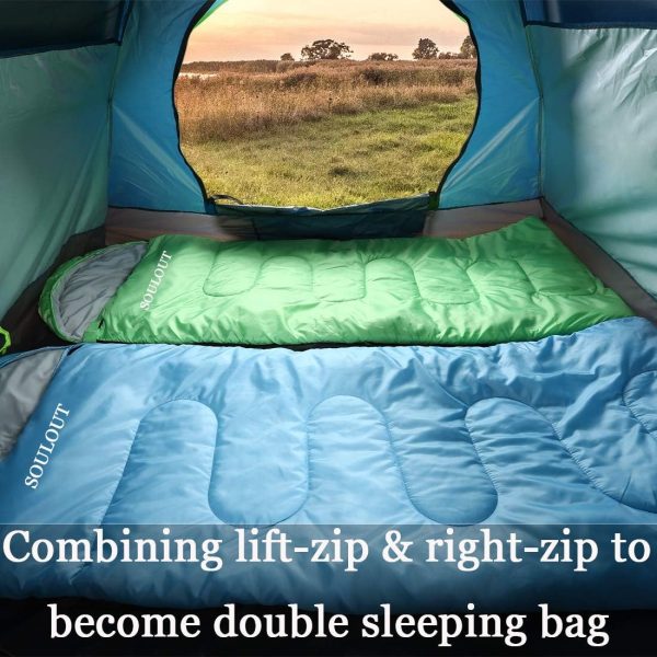 Sleeping Bag,3-4 Seasons Warm Cold Weather Lightweight, Portable, - Image 7